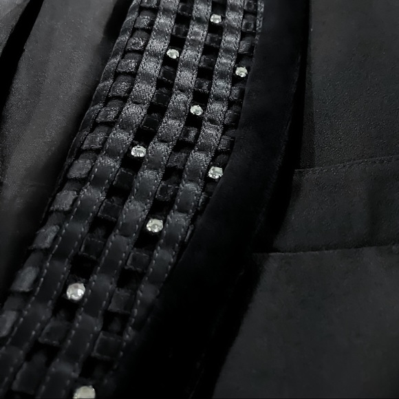 Black Velvet and Rhinestone Blazer - Picture 14 of 16